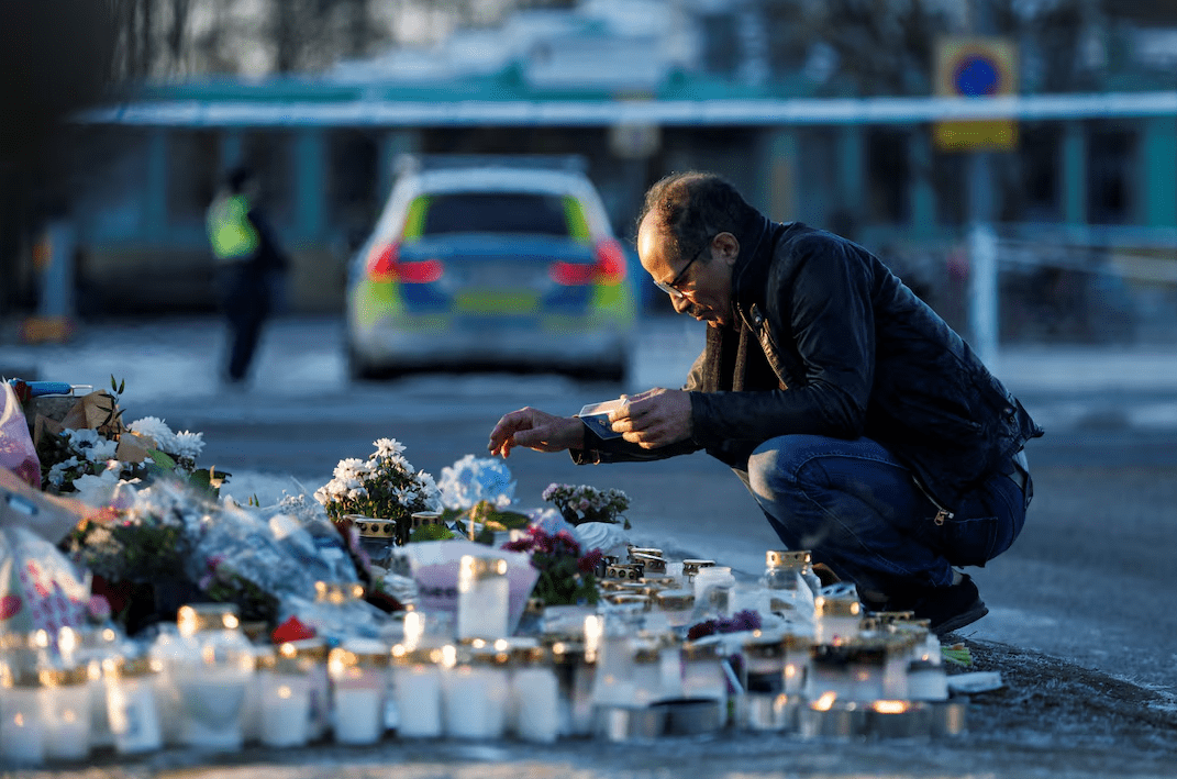 Sweden plans stricter gun laws following a mass shooting at a school in Örebro that left ten dead. The government is considering tougher licensing rules and a ban on certain semi-automatic rifles.